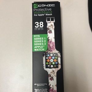 Floral silicone Apple Watch band 38mm